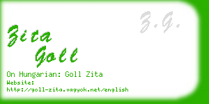 zita goll business card